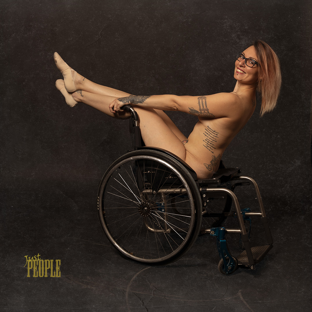 Paraplegic nude